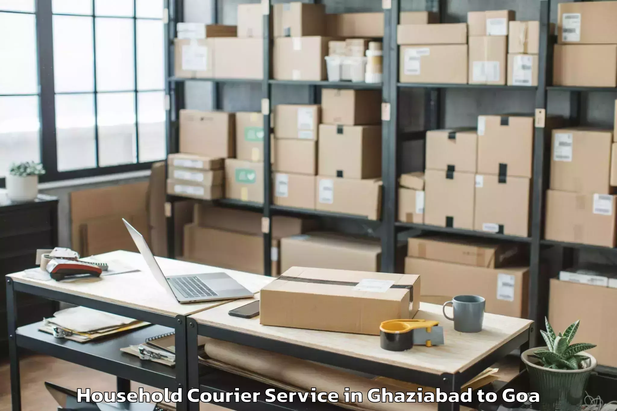 Hassle-Free Ghaziabad to Serula Household Courier